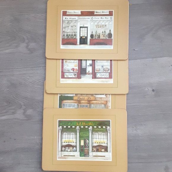 Vintage Clover Leaf Table Placemats (4) cork back - Picture 1 of 3